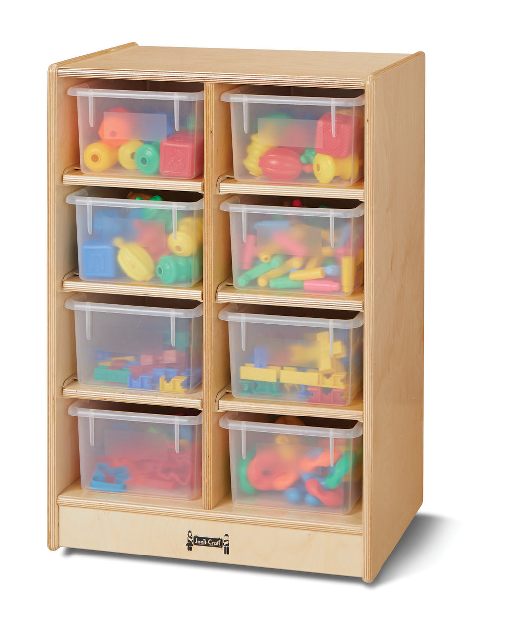 8 Cubbie-Tray Mobile Unit - with Clear Trays by Jonti-Craft®