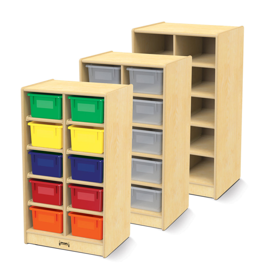 10 Cubbie-Tray Mobile Unit by Jonti-Craft® - Clear, Color or No Trays