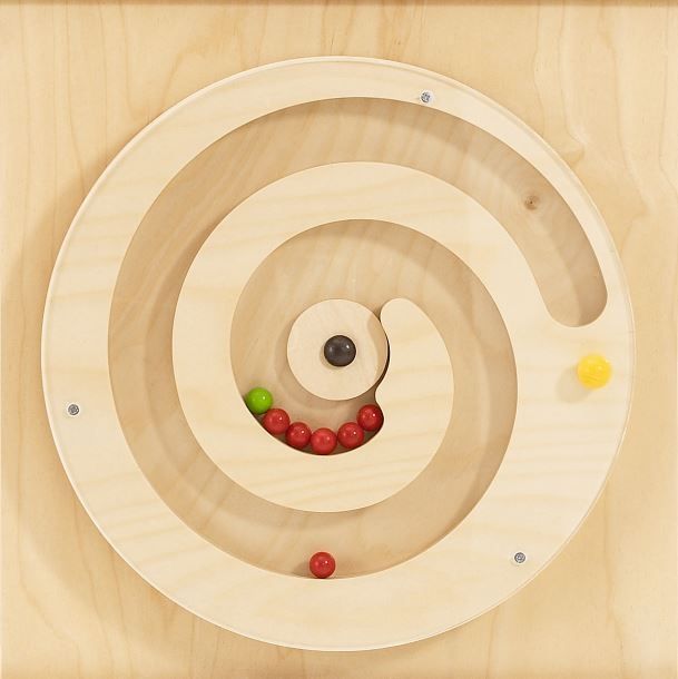 HABA Pro Turning Spiral with Balls Sensory Wall Activity Panel