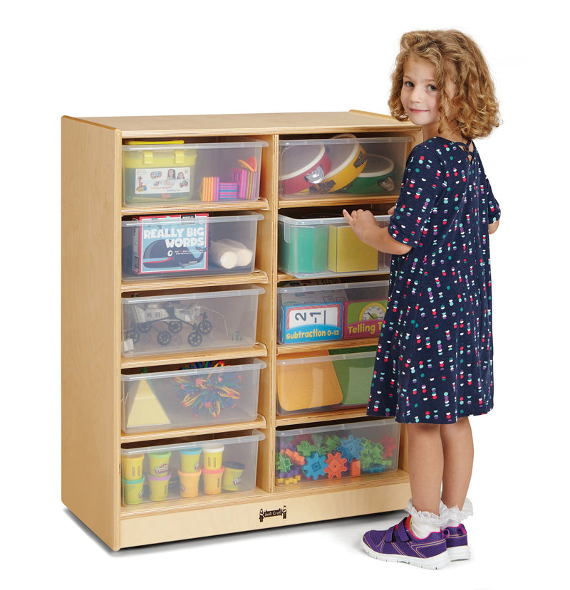 10 Tub Mobile Storage by Jonti-Craft® - Clear or Color Trays