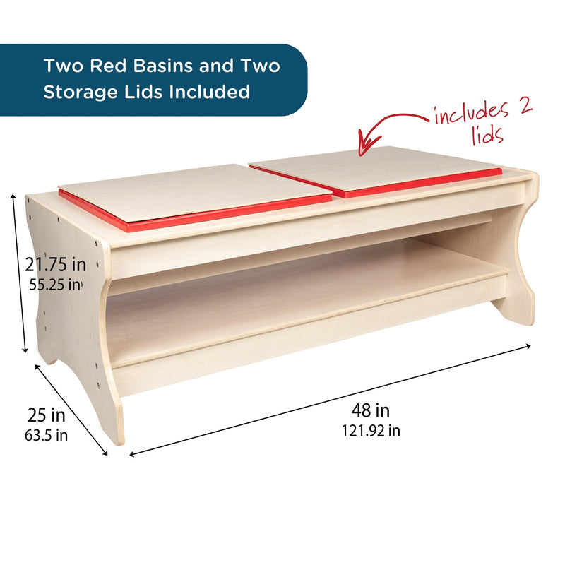 Children's Factory Sand & Water Table – Assembled Activity Table