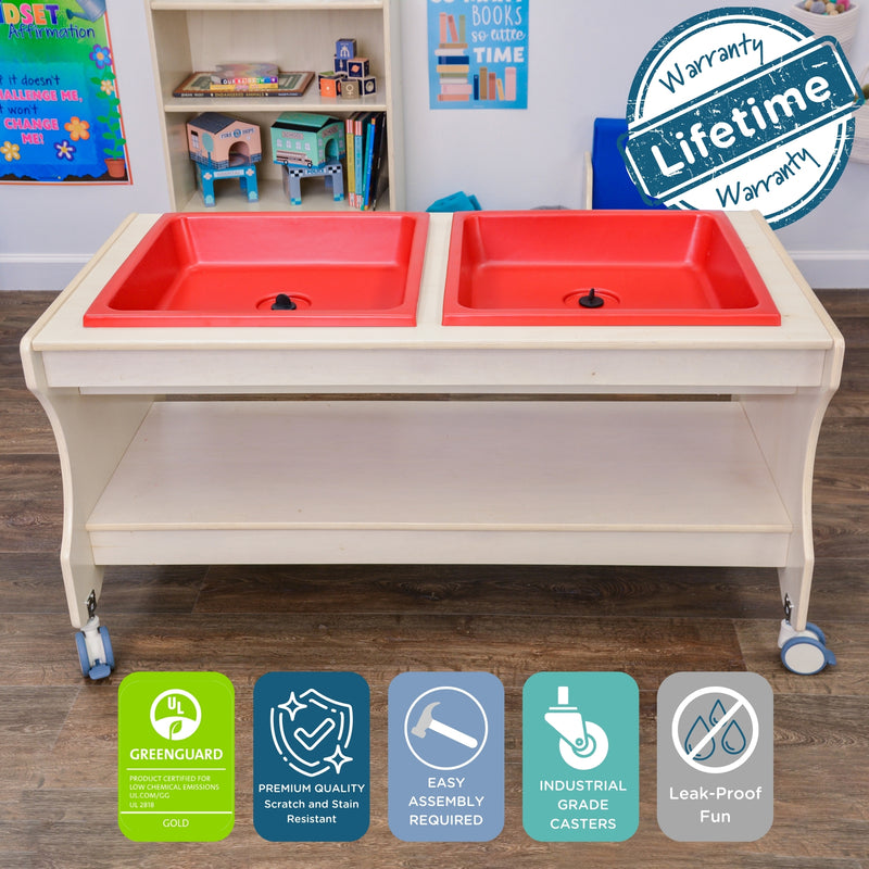 Children's Factory Sand & Water Table – Assembled Activity Table