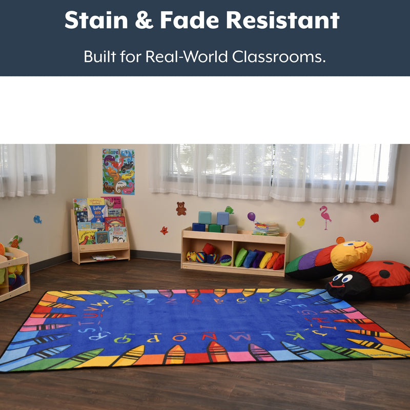 Children's Factory Alphabet Crayon Classroom Carpet