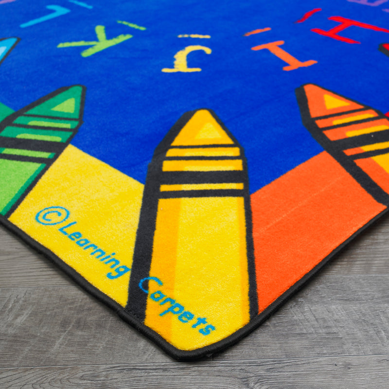 Children's Factory Alphabet Crayon Classroom Carpet
