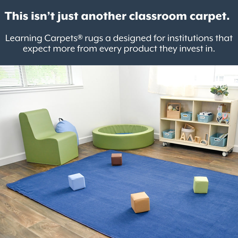 Children's Factory Solid Navy Classroom Carpet