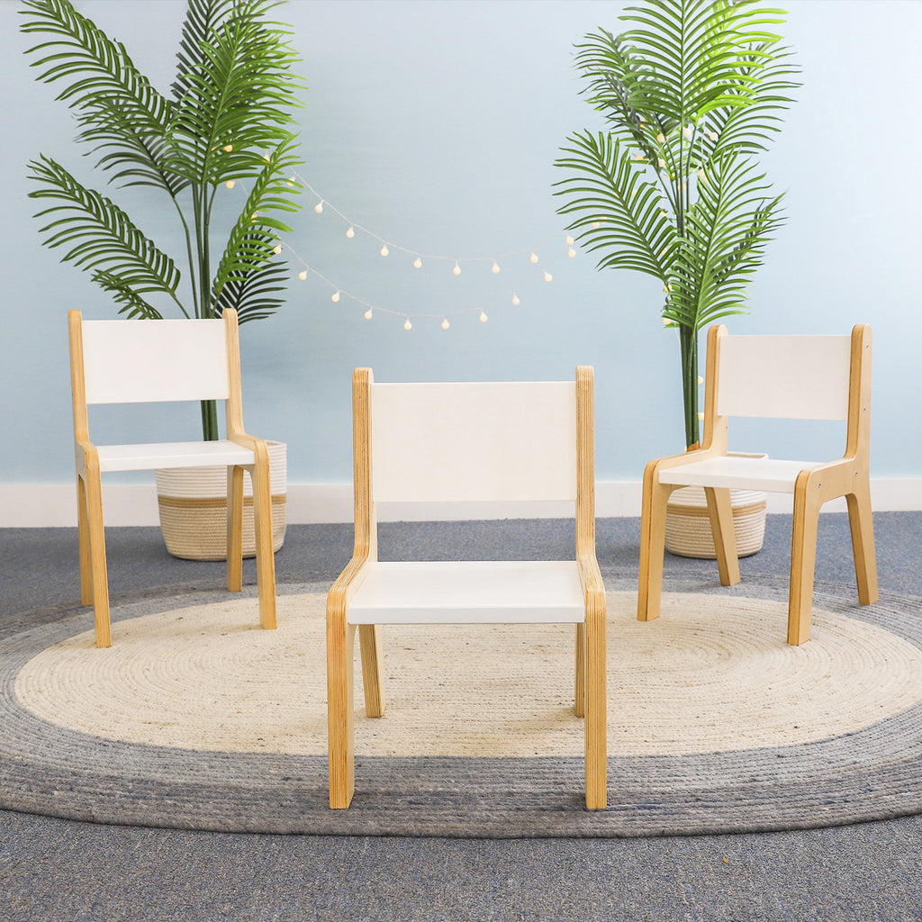 elevatED™ White Classroom Chair - 10", 12" or 14" Seat Height