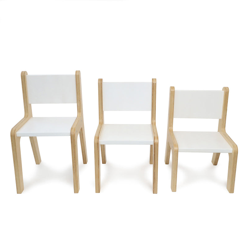 elevatED™ White Classroom Chair - 10", 12" or 14" Seat Height