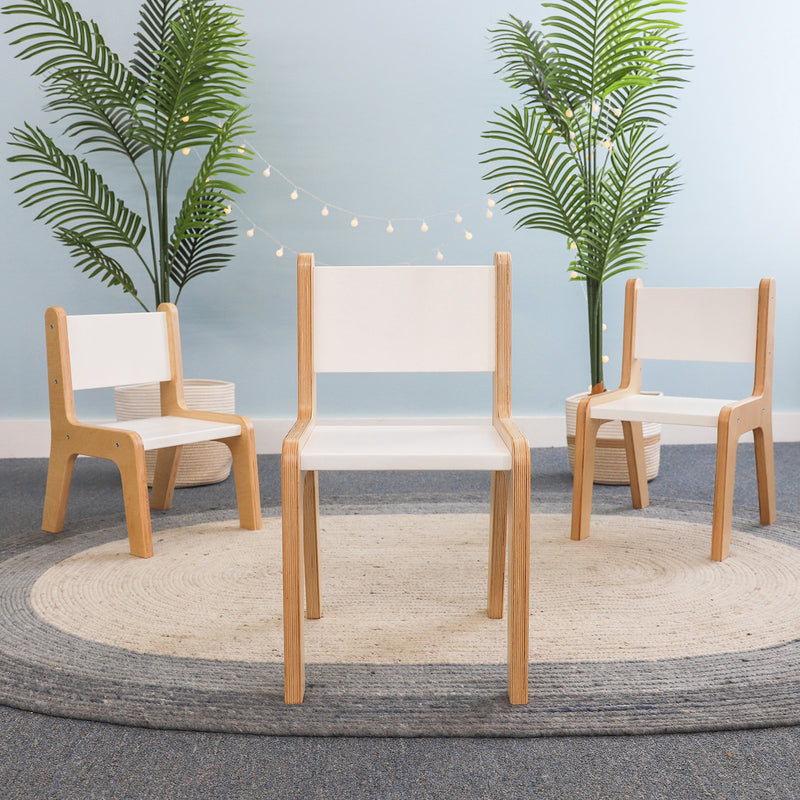 elevatED™ White Classroom Chair - 10", 12" or 14" Seat Height