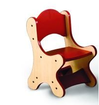 Playscapes Friends Table & 4 Chair Set - Multi-Colored Chairs & 3 Table Finish Options