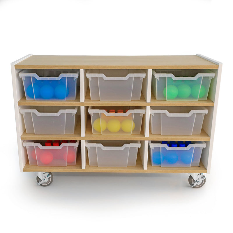 elevatED™ Mobile Tray Storage Cabinet - 9, 12 or 15 Tray Cubbies