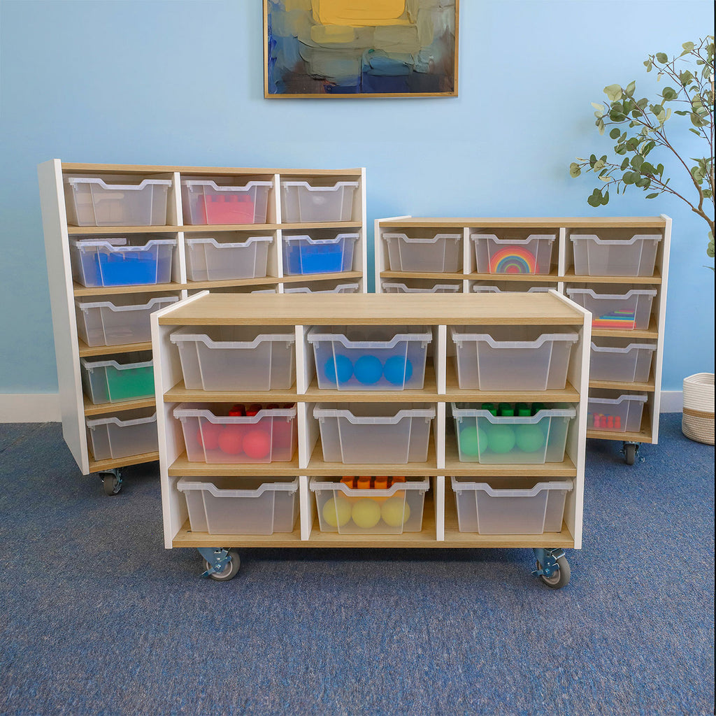 elevatED™ Mobile Tray Storage Cabinet - 9, 12 or 15 Tray Cubbies