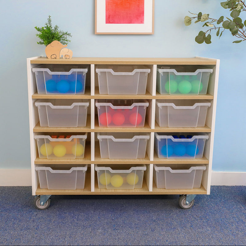 elevatED™ Mobile Tray Storage Cabinet - 9, 12 or 15 Tray Cubbies
