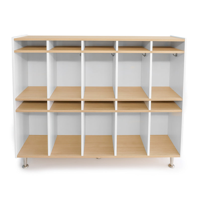 elevatED™ Five or Ten-Section Coat Locker with Individual Cubbies