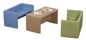 Children's Factory Adapta-Bench Woodland Colors