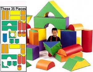 Children's Factory CF321-635 Module Block Sets -Set A and B 35 Pieces