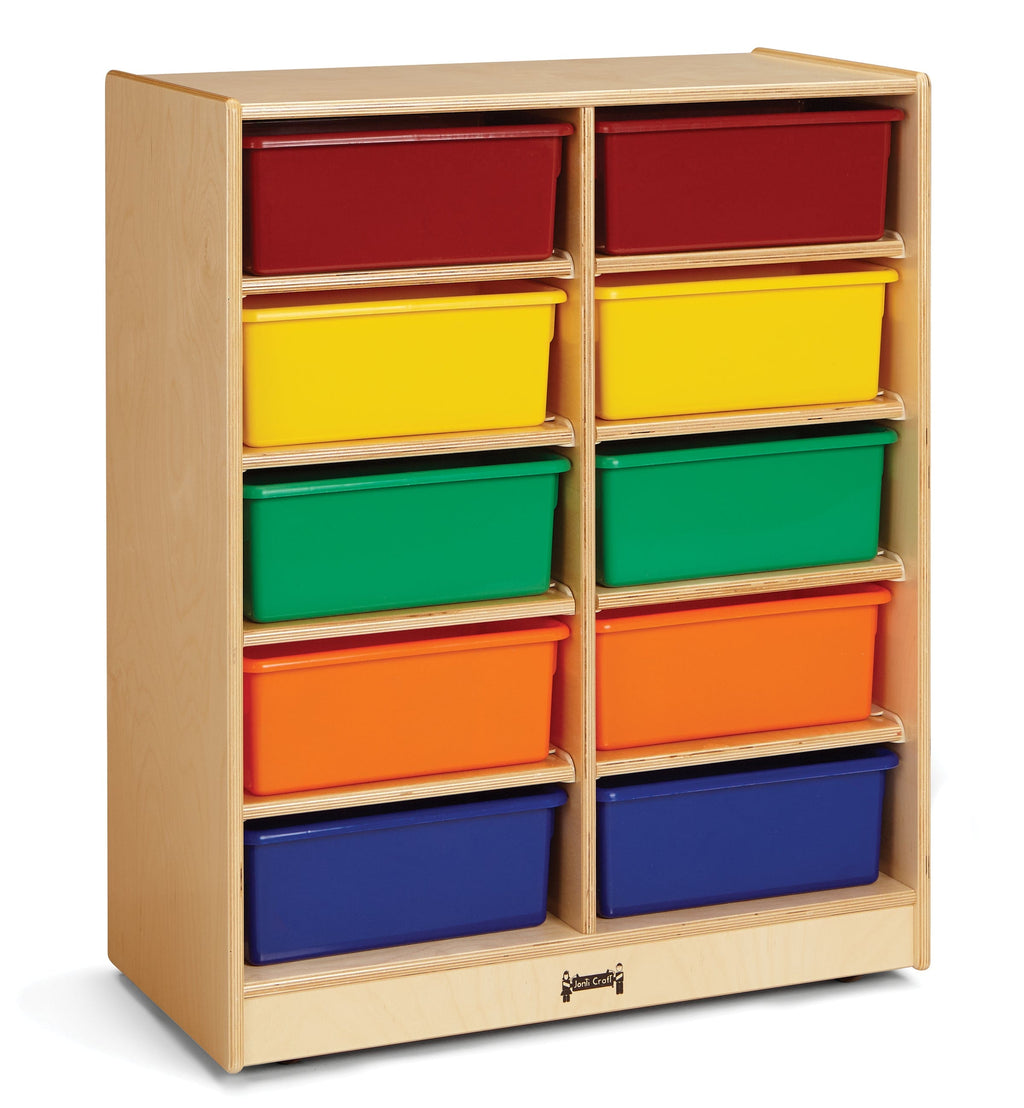 Jonti Craft F 10 Tub Mobile Storage - with Colored Tubs by Jonti-Craft®