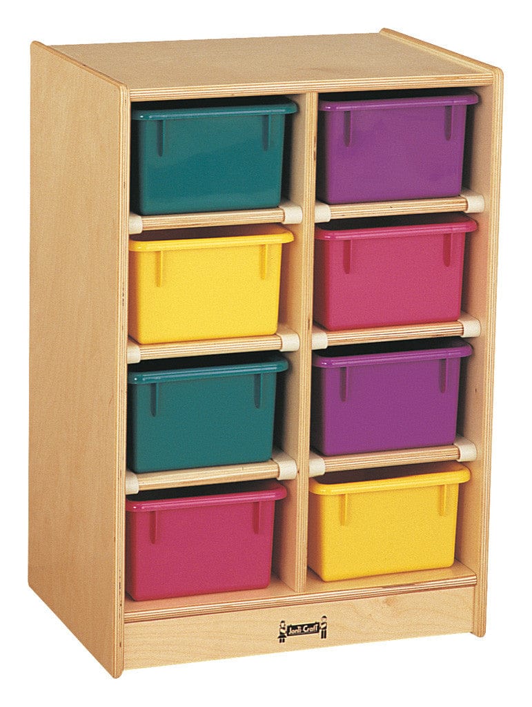 Jonti Craft KIds' Organization 8 Cubbie-Tray Mobile Unit - with Colored Trays by Jonti-Craft®