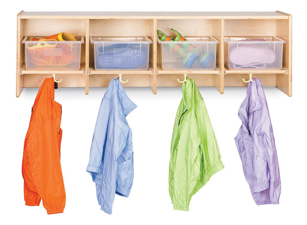 Jonti Craft Lockers 4 Section Wall Mount Coat Locker - without Tubs by Jonti-Craft®