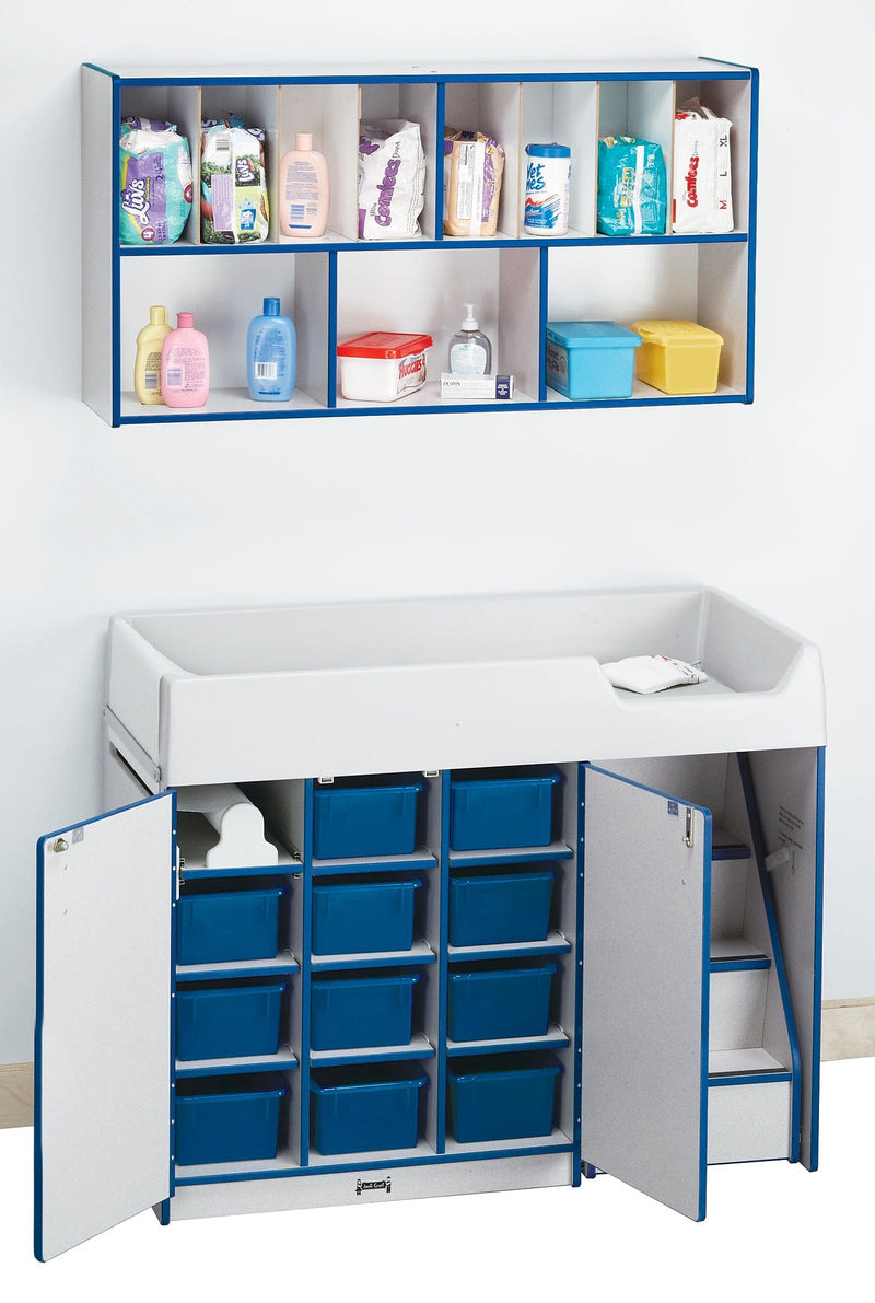 Jonti Craft Rainbow Accents® Diaper Changer with Stairs