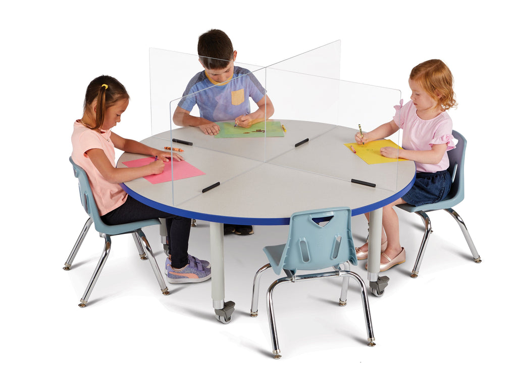 See-Thru Table Divider Shields- 4 station