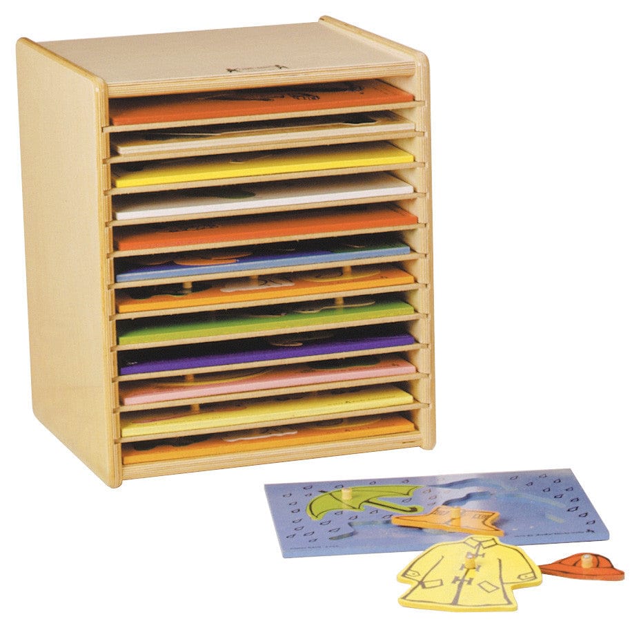 Jonti Craft Storage Shelves PUZZLE CASE 12 SPACE