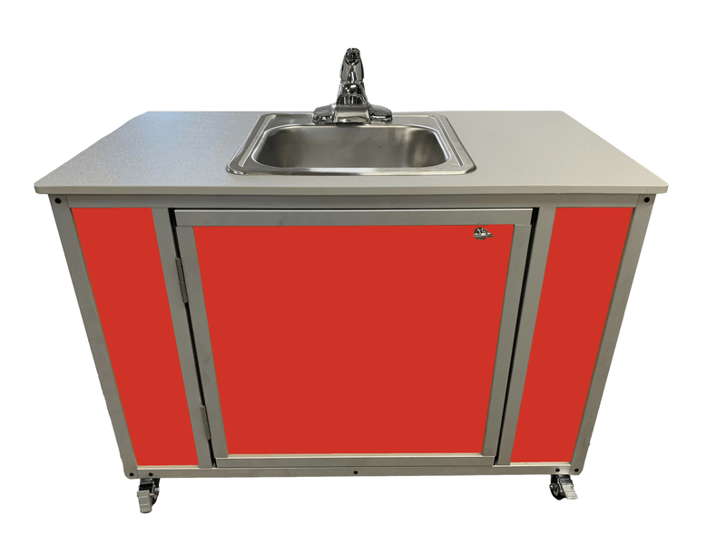 Monsam NS-006-Red Monsam NS-006 NSF Certified Single Basin Portable Sink 25" Height