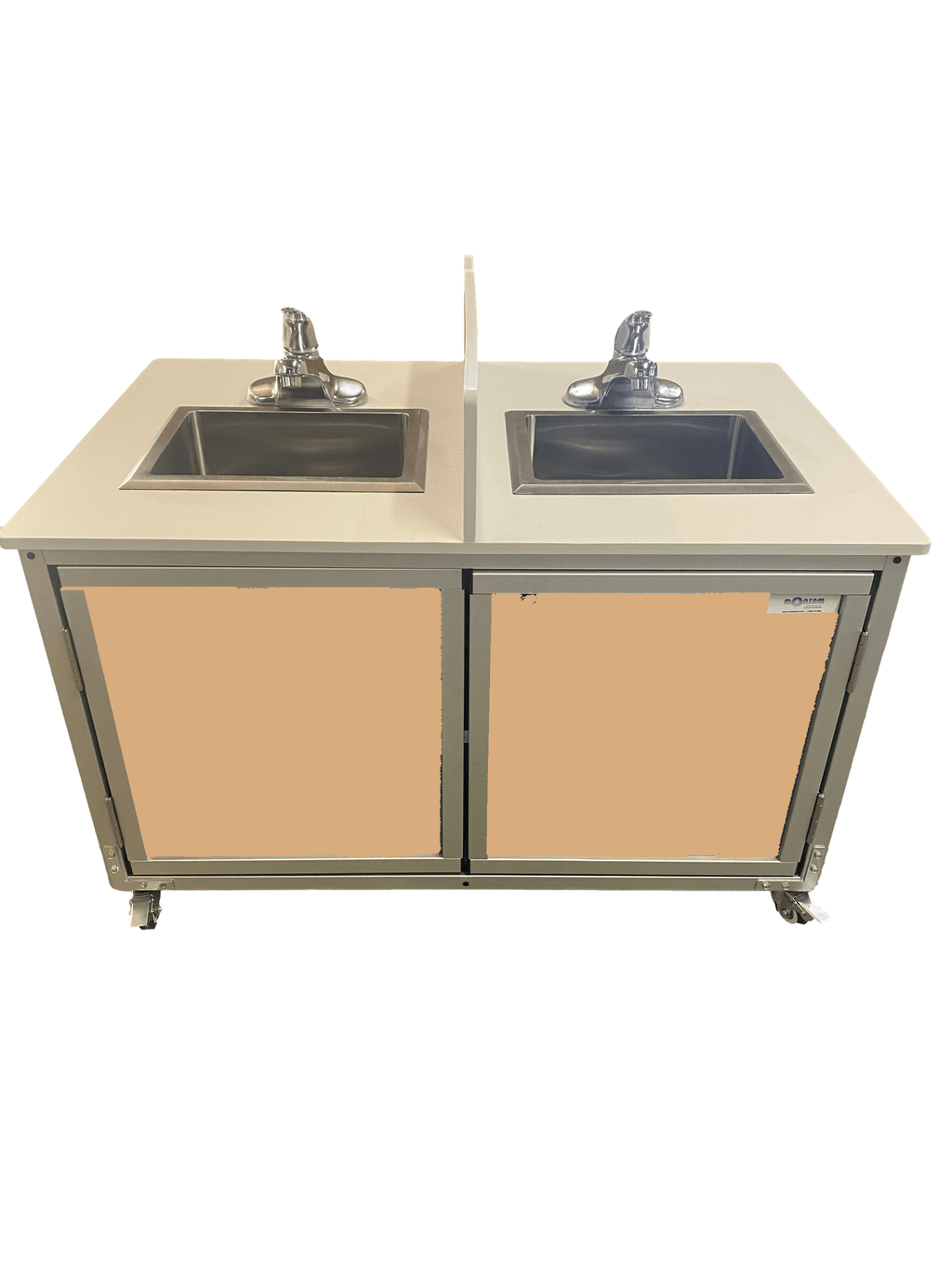 Monsam PSE-2006ID Toddler Double Basin Portable Sink 22" H