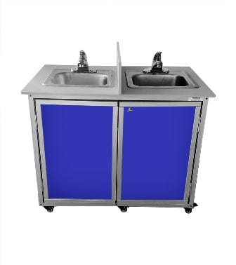 Monsam PSE-2007D-Blue Monsam PSE-2007D Child Double Basin Portable Sink 30" H
