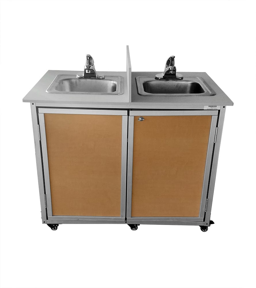 Monsam PSE-2007D-Maple Monsam PSE-2007D Child Double Basin Portable Sink 30" H