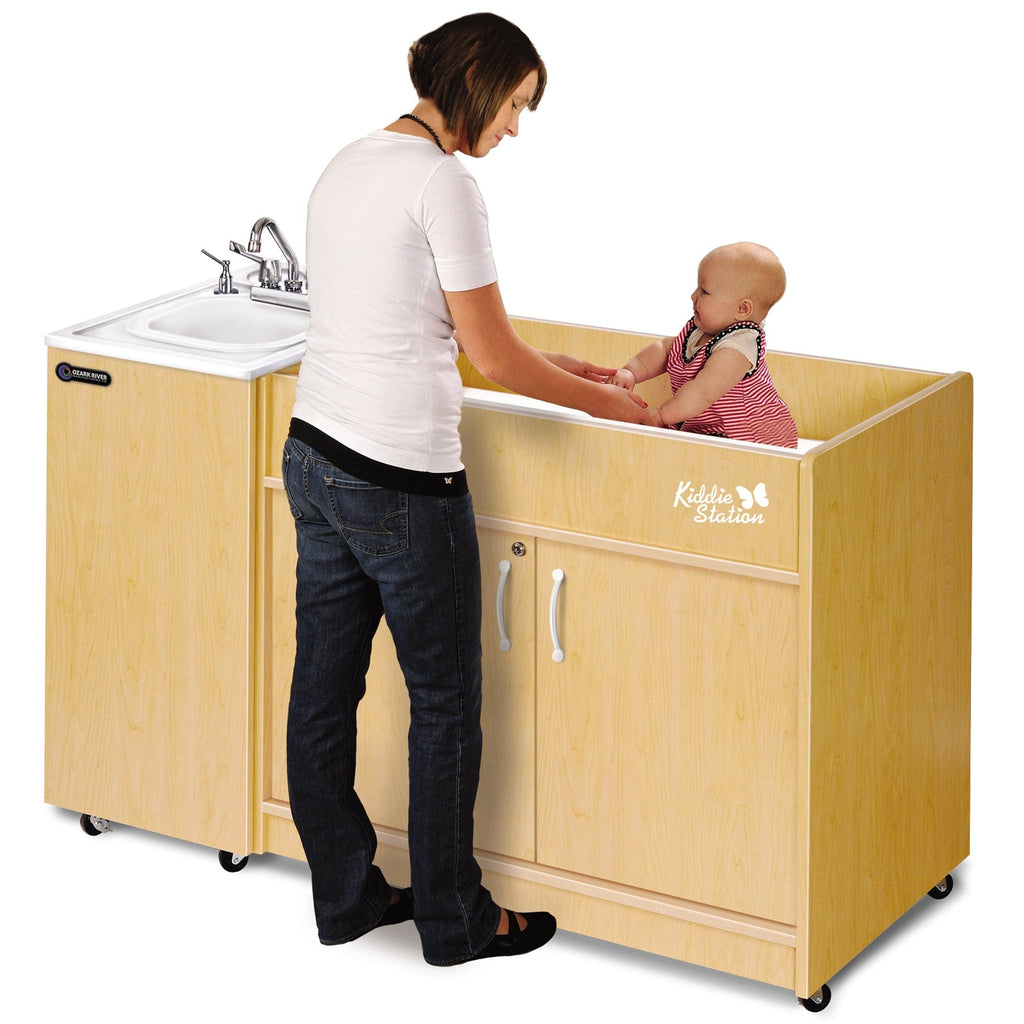 Ozark River KSSTM-ABW-AB1 Ozark River Kiddie Station Changing Table with Sink