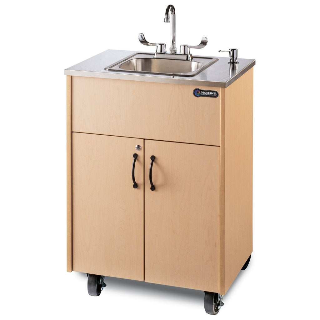Ozark River Ozark River Premier Deep Basin Portable Sink 38" H - Maple w/ Stainless Steel Top ADSTM-SS-SS1DN