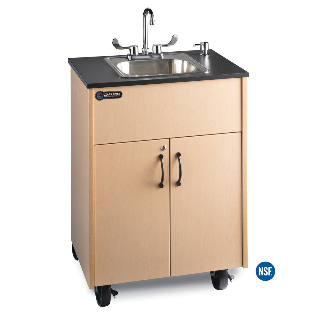 Ozark River Ozark River Premier Portable Hot Water Sink 38" H - Maple w/ Laminate Top, Stainless Steel Basin ADSTM-LM-SS1N