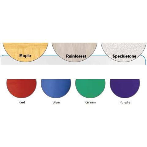 Playscapes 25RST220 FRIENDS TABLE & 4 CHAIRS, 1 EACH COLOR - RAINFOREST FINISH