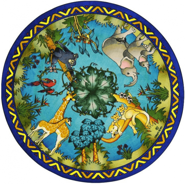 Playscapes Carpets and Rugs Animal Families Round Carpet
