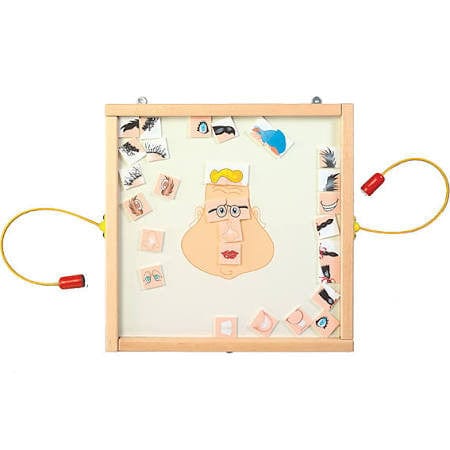 Playscapes Magnetic Toys Magnetic Funny Face Wall Game