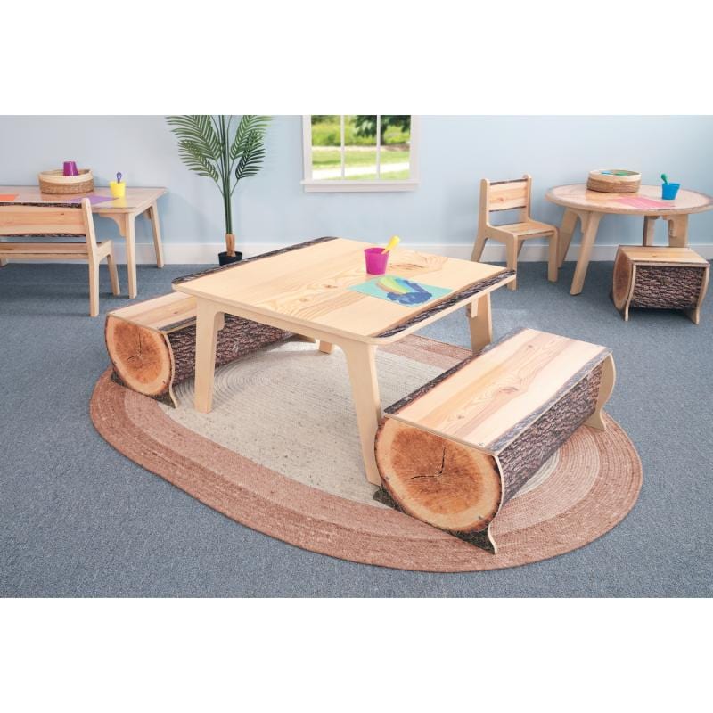 Whitney Brothers Seating Nature View Live Edge Square Table 18H