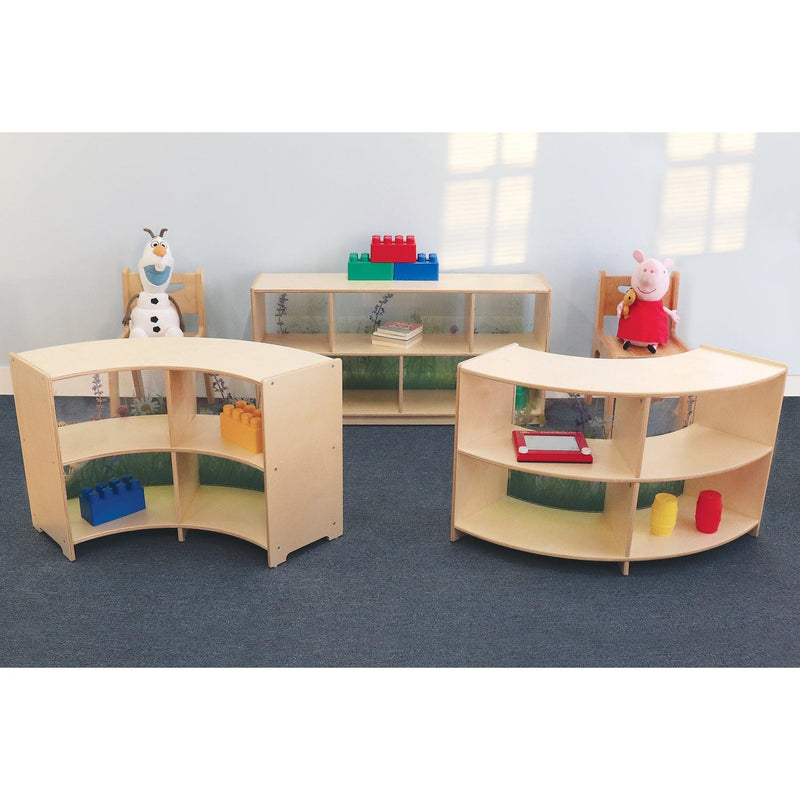 Whitney Brothers Shelving Nature View Curve In Cabinet 24H