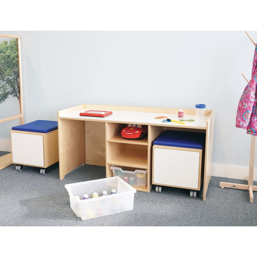 Whitney Brothers STEM STEM Activity Desk And Mobile Bin Set
