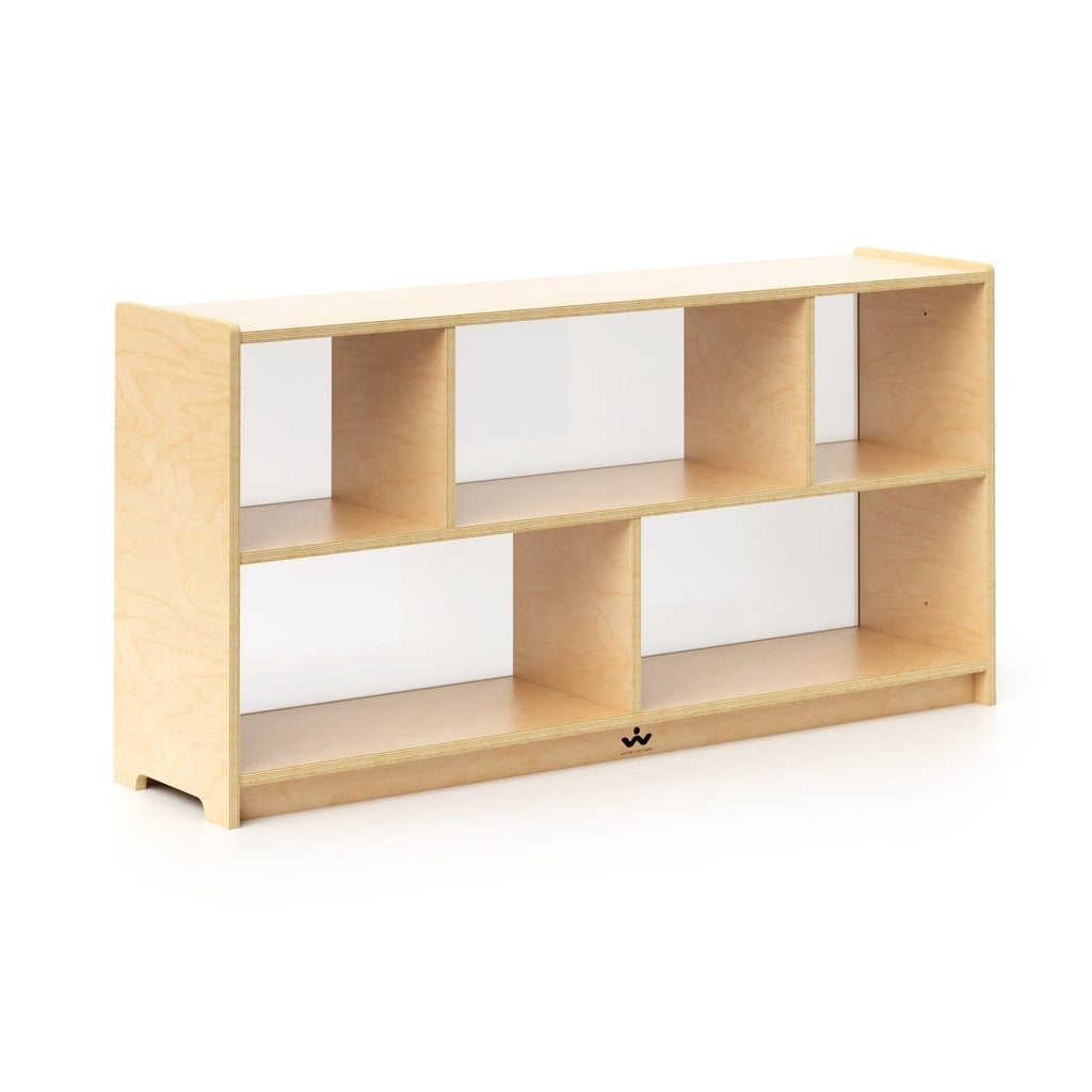Whitney Brothers Storage Shelves Acrylic Back Storage Cabinet 24H
