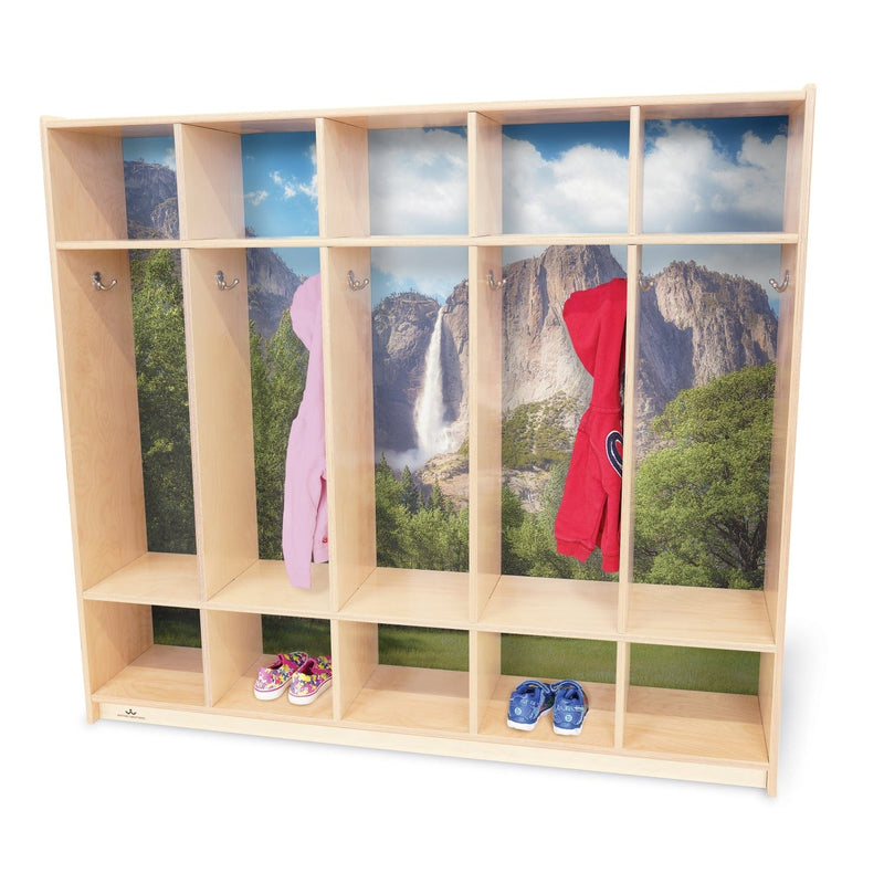 Whitney Brothers WB0852 Nature View Five Section Coat Locker