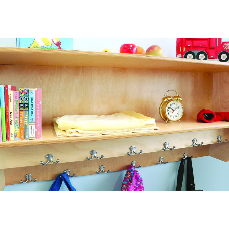 Whitney Brothers WB1056 Double Row Wall Mounted Coat Rack