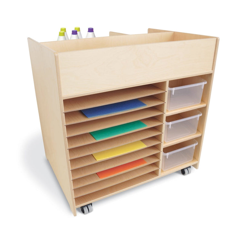 Whitney Brothers WB1758 Deluxe Mobile Art Supply Cart