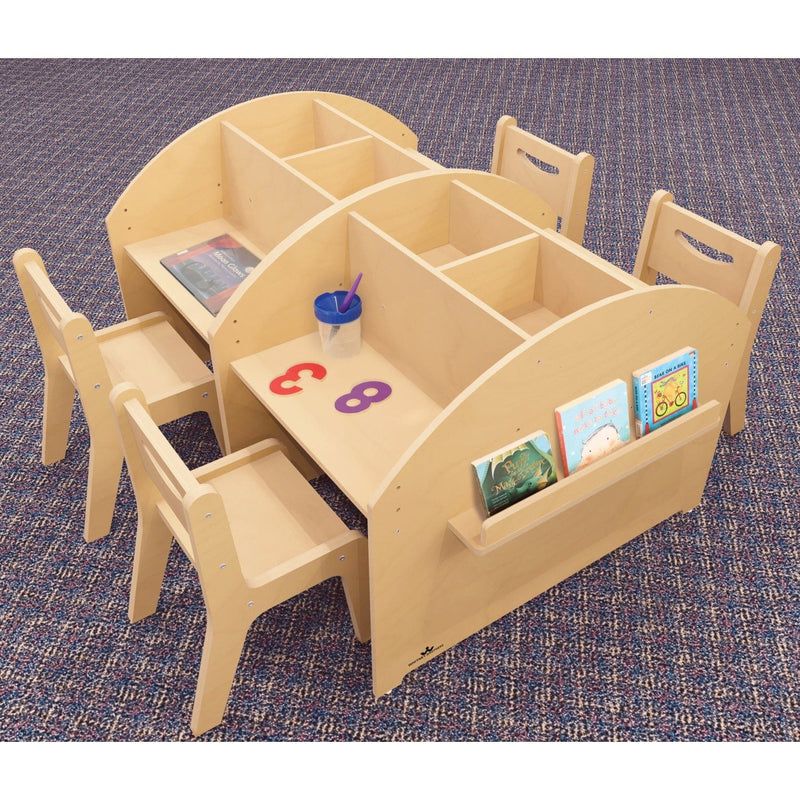 Whitney Brothers WB1867 Two Student Adjustable Library Desk