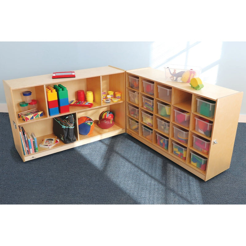 Whitney Brothers WB3252 20 Tray Fold and Roll Storage Cabinet