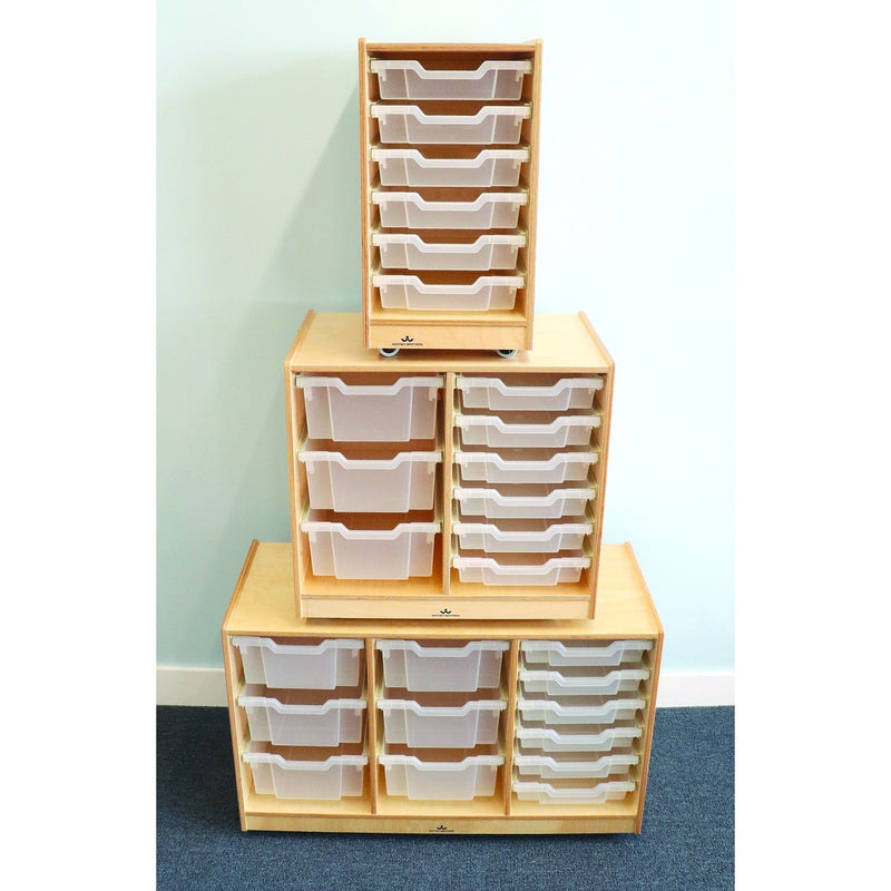 Whitney Brothers WB7001 Clear Tray Single Column Storage Cabinet