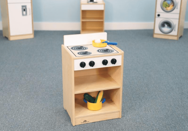 Whitney Brothers WB7225 Let's Play Toddler Stove - White - WB7225