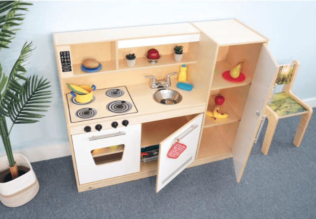 Whitney Brothers WB7451 Contemporary Kitchen Combo - White - WB7451