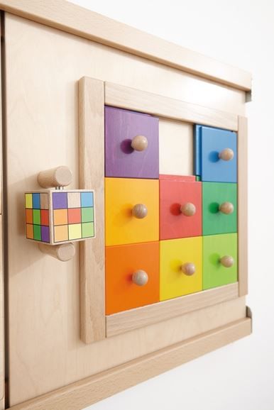 HABA Pro Colorful Squares Sensory Wall Activity