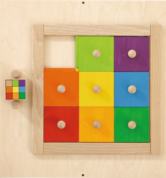 HABA Pro Colorful Squares Sensory Wall Activity