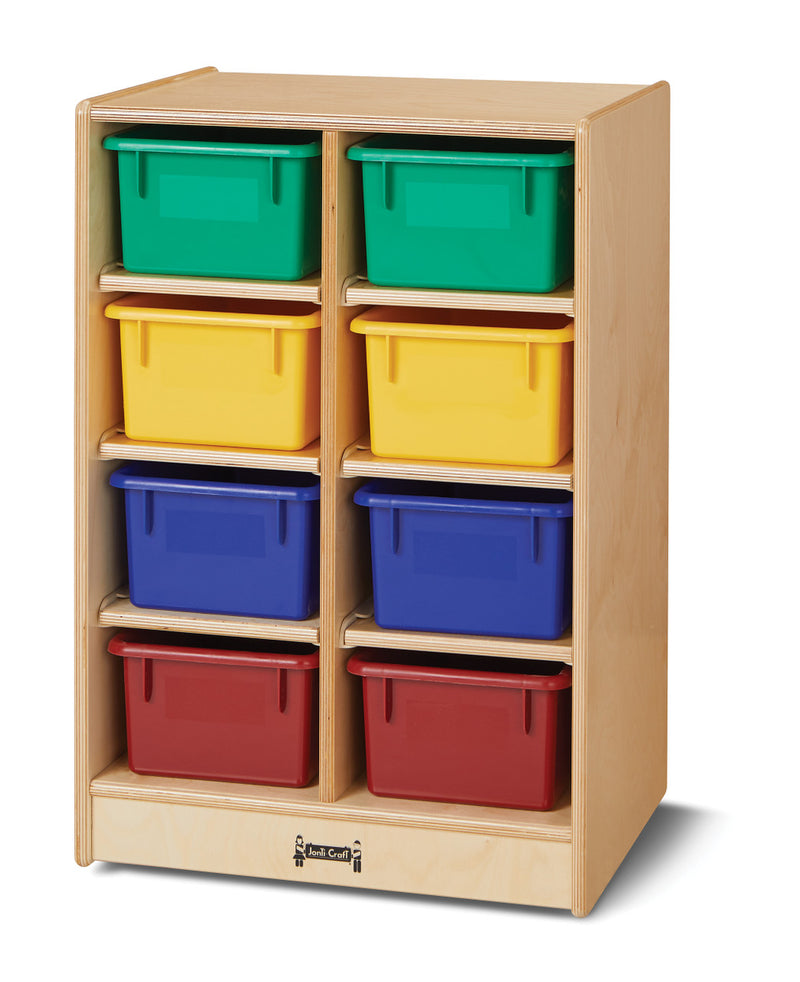 8 Cubbie-Tray Mobile Unit by Jonti-Craft® - Clear, Color or No Trays